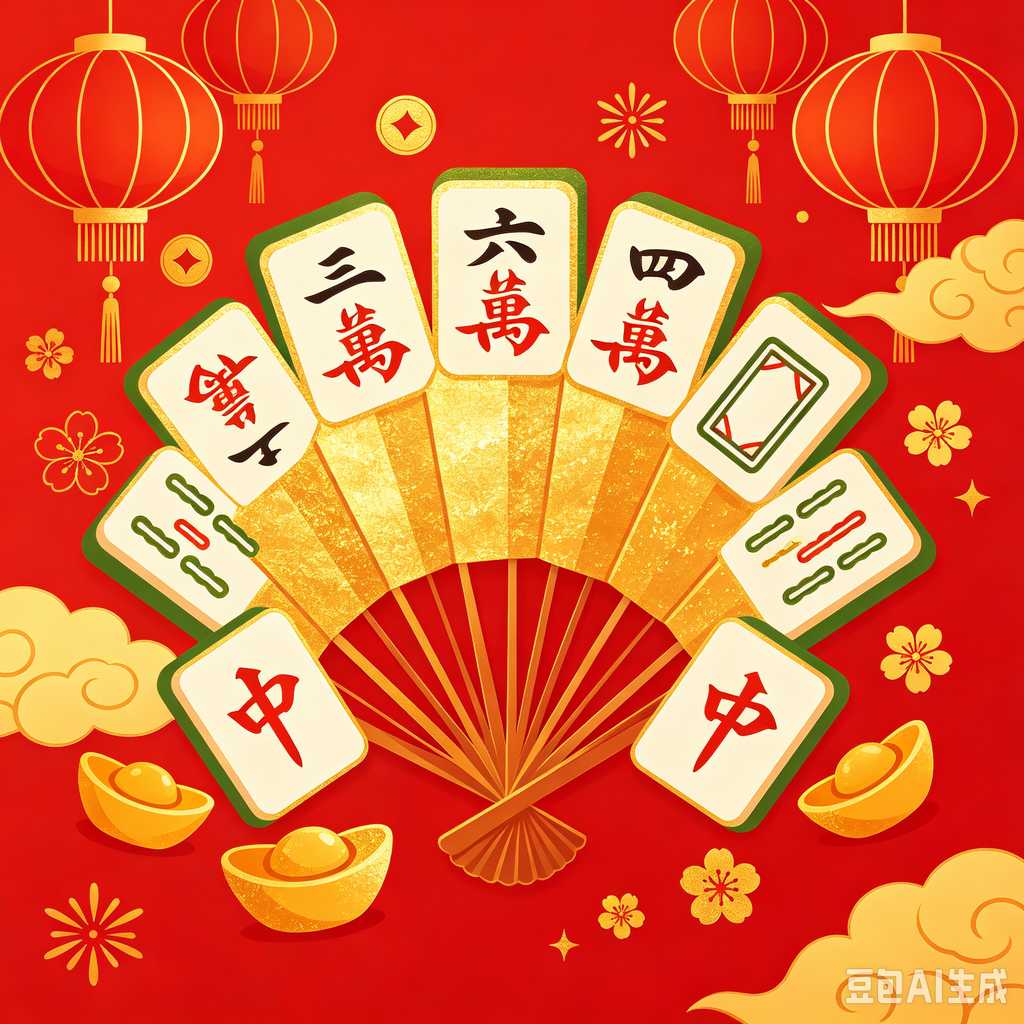 embossed mahjong set design